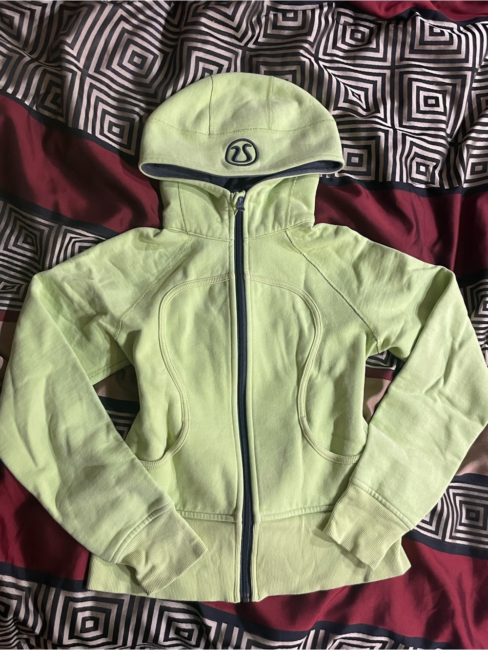 lululemon athletica Lime Green Full-Zip Hoodie